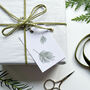 Falling Pine Christmas Gift Tags, thumbnail 2 of 4