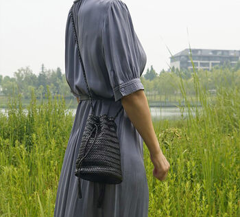 Woven Leather Cross Body Bag, 2 of 11
