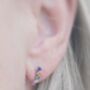 Sterling Silver And Cubic Zirconia 50th Birthday Earrings, thumbnail 4 of 12