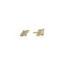 Birthstone Stud Earrings Gold Plated Sterling Silver, thumbnail 10 of 12