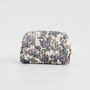 Hydrangea Small Quilted Makeup Bag, thumbnail 4 of 7