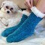 Personalised Chenille Slipper Socks, thumbnail 4 of 9
