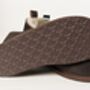 100% Natural Sheepskin Slippers Hard Sole In Brown, thumbnail 3 of 6