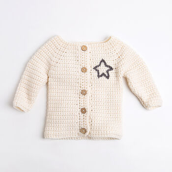 Personalised Baby Cardi Easy Crochet Kit, 2 of 10