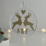 Personalised Reindeer Christmas Tree Ornament, thumbnail 1 of 10