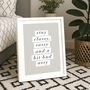 'Stay Classy, Sassy A Bit Bad Assy' Inspirational Print, thumbnail 1 of 6