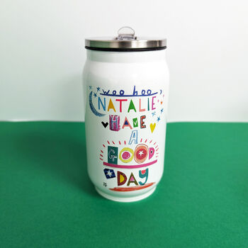 Personalised 'Have A Good Day' Can Style Waterbottle, 11 of 11