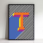 Colourful Bold Alphabet Letters Art Print Gallery Wall, thumbnail 9 of 12
