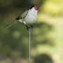Goldfinch On Rod Recycled Metal Garden Sculpture, thumbnail 2 of 3