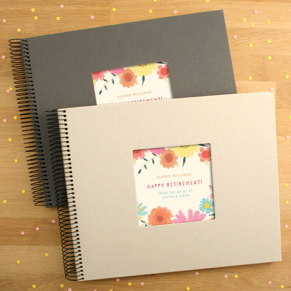 Personalised Retirement Spiral Bound Book By Made By Ellis