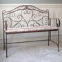 Traditional French Style Scrolled Indoor Bench, thumbnail 3 of 7
