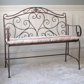 Traditional French Style Scrolled Indoor Bench, 3 of 7