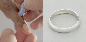 Sterling Silver Fingerprint Ring, 3 of 11