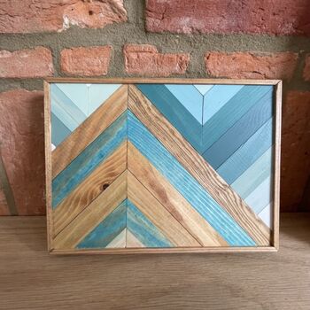 Abstract Colourful Wooden Mountain Mosaic, 6 of 12