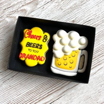 'Cheers And Beers' Biscuit Gift For Fathers Day, 4 of 5