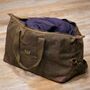 Personalised Initial Men's Waxed Cotton Canvas Holdall, thumbnail 4 of 7