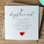 Christmas Card For Boyfriend, To A Special Boyfriend Christmas Card, Personalised Card For Boyfriend, Handmade Card For Him, thumbnail 1 of 4