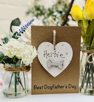 Personalised Father's Day Dog Pooch Keepsake Card, 10 of 10