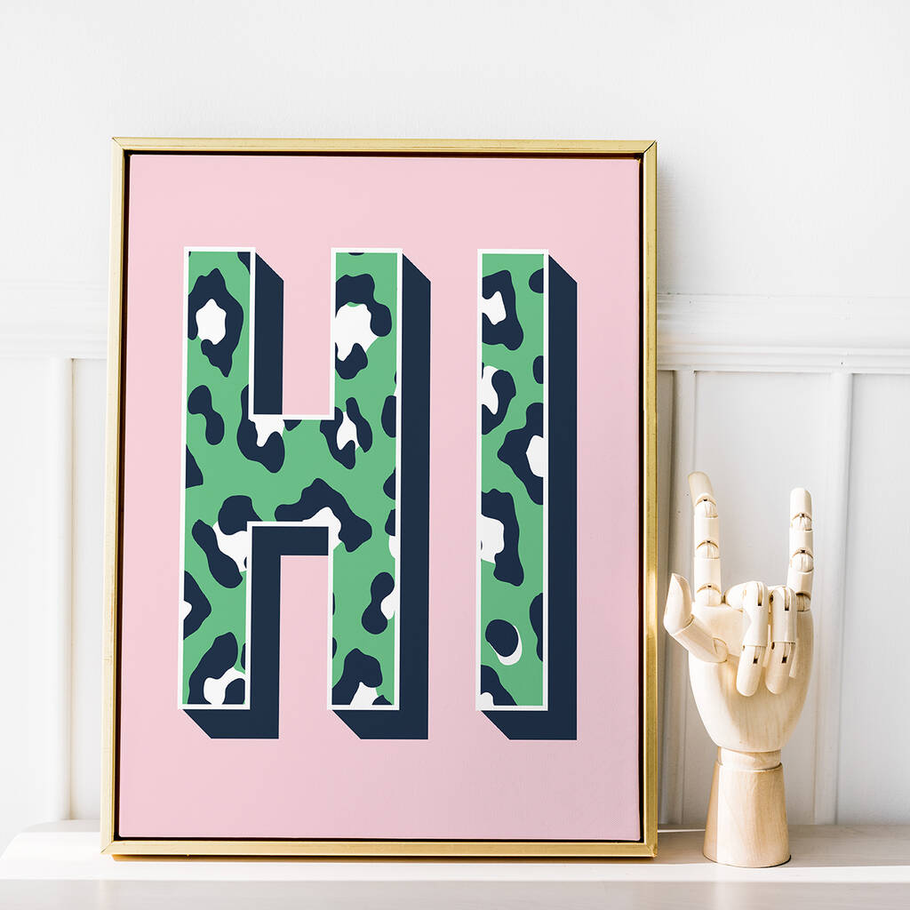 'Hi' Colourful Quote Print, 1 of 2