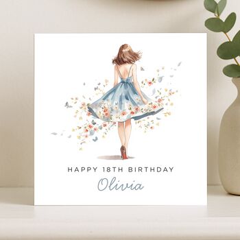 18th Birthday Card For Her Personalised, 5 of 8
