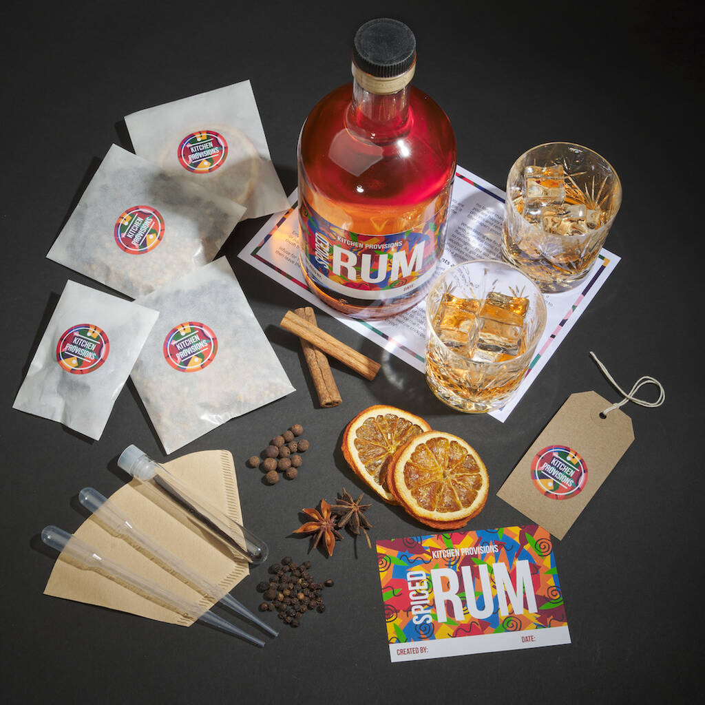 Make Your Own Spiced Rum Kit, Two Bottles
