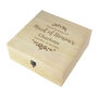 Personalised Floral Maid Of Honour Engraved Keepsake Box, thumbnail 2 of 3