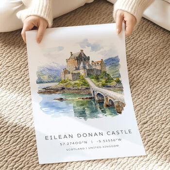 Scotland Travel Print Of Eileen Donan Castle, 2 of 7
