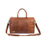 Personalised Leather Cortes Compact Weekender Holdall, thumbnail 2 of 9