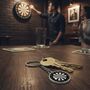 Personalised Dartboard Darts Key Chain/Keyring, thumbnail 2 of 11