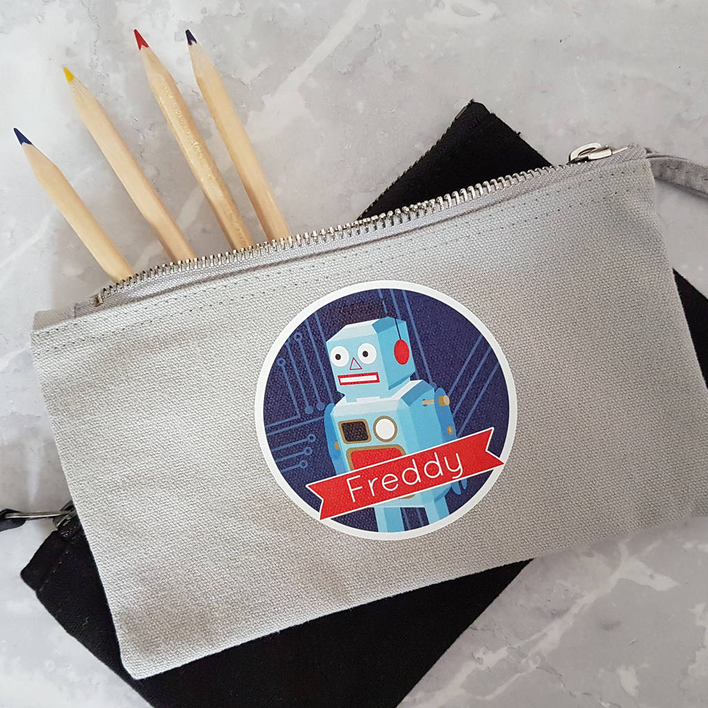 Personalised Robot Pencil Case By We Love To Create