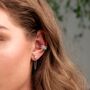 Crystal Star And Moon Chain Earrings, thumbnail 3 of 4