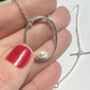 Handmade Sterling Silver Pearl Necklace, thumbnail 3 of 6