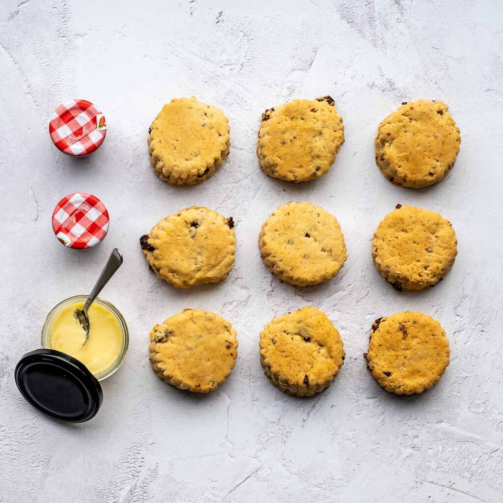 Fruit Scone Cream Tea Gift Box By Positive Bakes