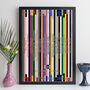 Personalised 60th Birthday Print Music Gift Year 1966, thumbnail 5 of 8