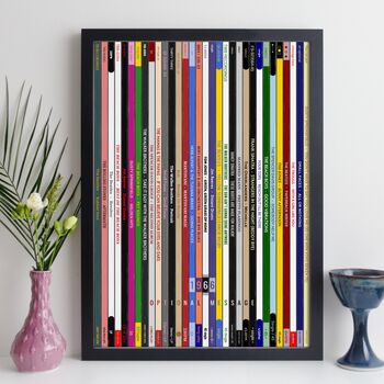 Personalised 60th Birthday Print Music Gift Year 1966, 5 of 8