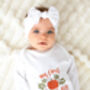 Baby's 'My First Halloween' Embroidered Personalised Babygro Sleepsuit, thumbnail 3 of 4