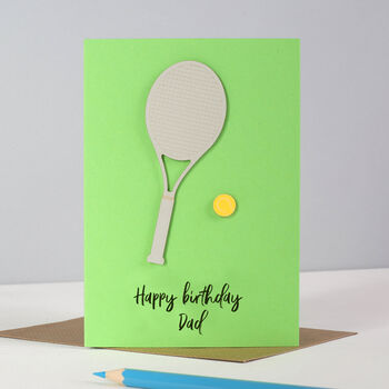 Personalised Tennis Birthday Sport Card For Him, 2 of 3