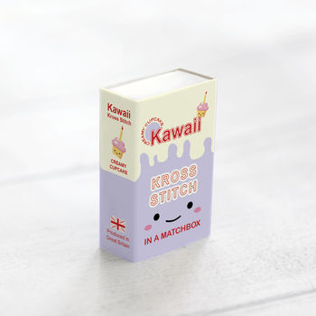 Kawaii Cup Cake Mini Cross Stitch Kit, 7 of 10