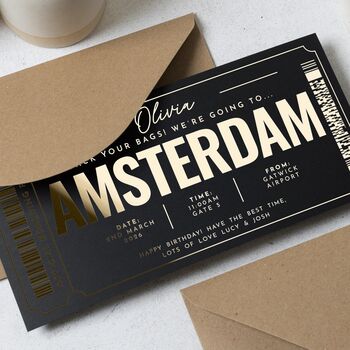 Personalised Amsterdam Trip Gift Voucher, 5 of 9