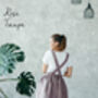 Linen Dress Apron | Studio Maker’s Pinafore, thumbnail 6 of 12