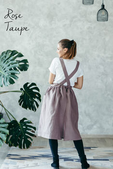 Linen Dress Apron | Studio Maker’s Pinafore, 6 of 12