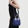 Blue Agnes Top Handle Saddle Bag, thumbnail 2 of 9