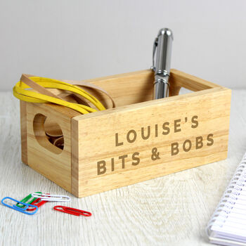 Personalised Bits And Bobs Mini Wooden Crate, 3 of 3
