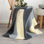 Beginners Striped Blanket Knitting Kit, thumbnail 1 of 6