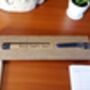 Personalised Bamboo Black Pen – Engraved Teacher, thumbnail 2 of 3