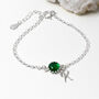 Green Onyx Bracelet Personalised May Birthstone, thumbnail 1 of 6