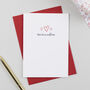 'One In A Million' Heart Valentines Or Anniversary Card, thumbnail 1 of 2