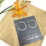 Silver Twist Hoop Earrings, thumbnail 1 of 7