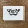 Illustrated Marbled White Butterfly Card Blank Inside, thumbnail 1 of 6
