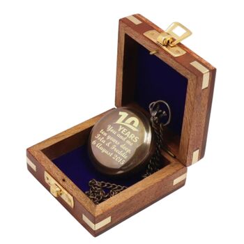 Personalised Two Inch Bronze Sundial Compass, 5 of 10